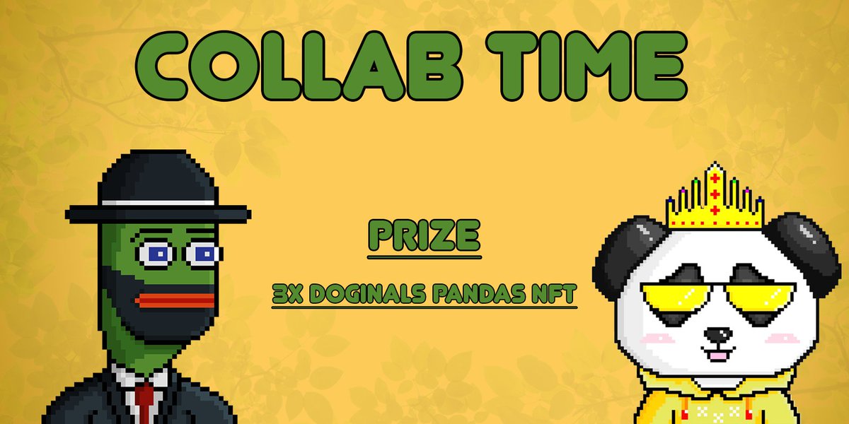DoginalPepe &amp; DoginalsPandas giveaway time!🐸

3 WINNERS will receive Doginals Pandas NFT! 🐼

✅Follow @Doginalpepe &amp; <a href="/DoginalsPandas/">Doginals Pandas 🐼</a> 
✅Like + Repost
✅Tag some friends 

Hurry up! 72H! 🚀

#DRC20 #Doginals #NFTs #DOGE