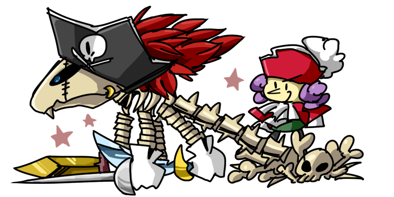 「トロンのファンアートあったし。みんな!ペパマリRTAが明日の朝7時代にあるよ!頑」|はっかのイラスト