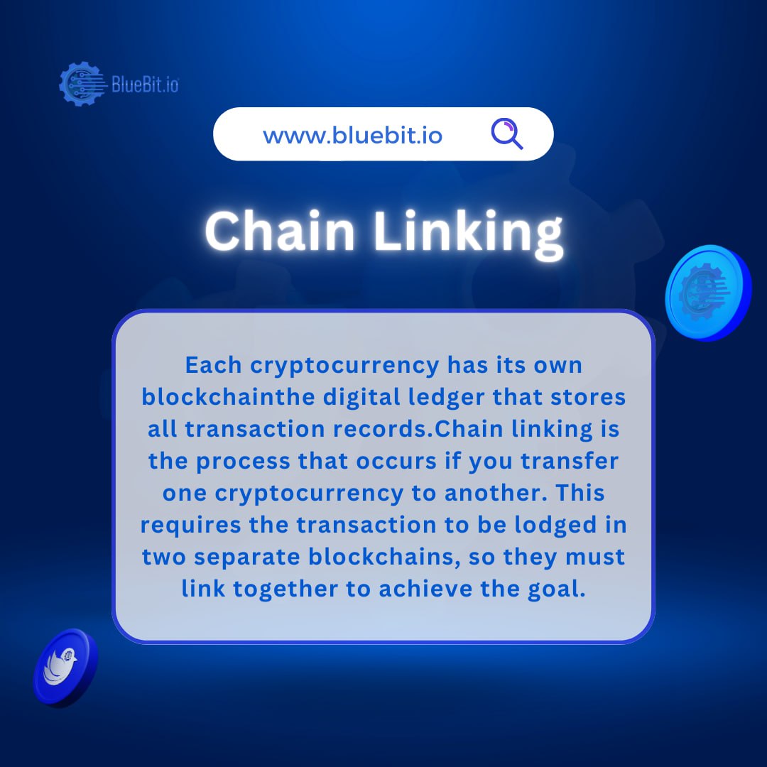 🔹 #Crypto Word Of The Day : "Chain Linking"

#BlueBit #Trading #Bitcoin  
#blockchain  #Crypto #BlueSparrow