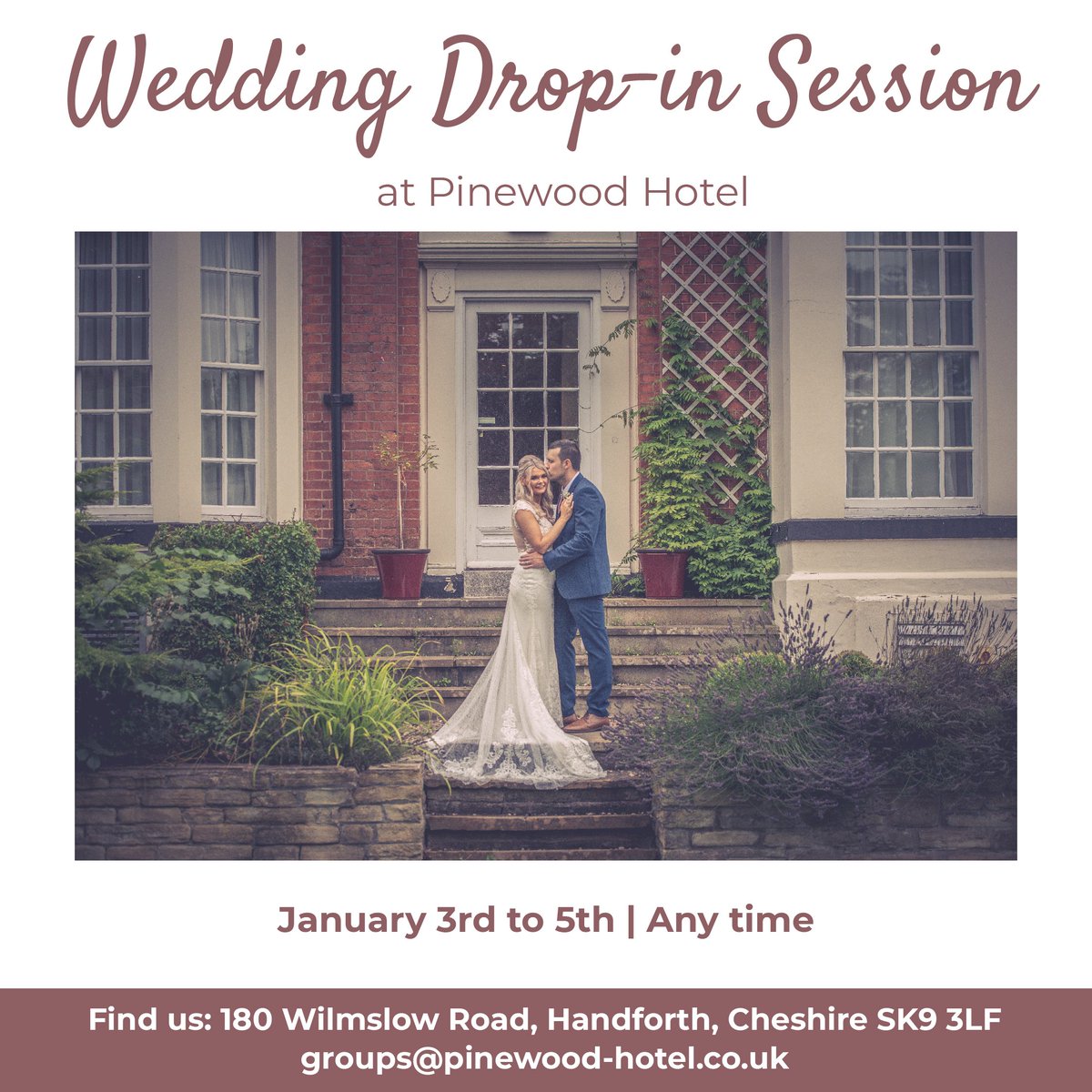 Picture your special day against the backdrop of our stunning gardens, experience the decked up wedding room and explore our exquisite venue. 👰🤵

For wedding brochure and enquiries: eu1.hubs.ly/H06N2_k0

#PinewoodWeddings #LoveStoryBeginsHere #Cheshireweddings #weddingvenue