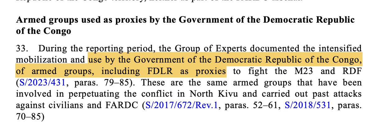 Conspiracygl's tweet photo. #DRC_ConspiTheory #GoDRC_FDLR_Wazalendo #Genocide_Ideology
New UN Group of Experts Report Confirms Coalition GoDRC-FDLR-Wazalendo-FDNB-Mercenaries
◾️UN GoE report confirms active Coalition of #GoDRC with GENOCIDAL forces #FDLR & Wazalendo threatening regional stability. 1/ https://t.co/PjPa75RO1g