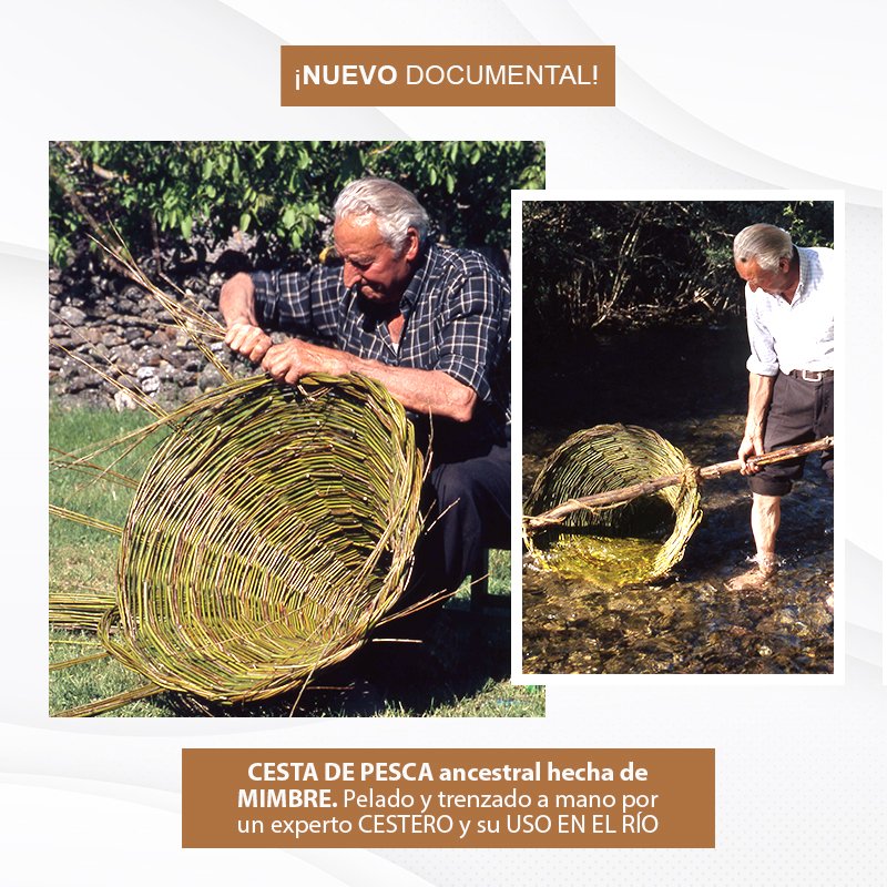 EugenioMonesma's tweet photo. 🔴🎥 ESTRENO | #Cesta de #pesca ancestral hecha de #mimbre. Trenzado a mano por un experto #cestero y su uso en el río. #OficiosPerdidos

🕣 HOY a las 20:30h en mi canal de #Youtube: https://t.co/4wT6MW1ZGm
 
 ⏲️ Duración: 15 minutos

¡Espero que os guste! 😀 https://t.co/ONjpTNgpQY