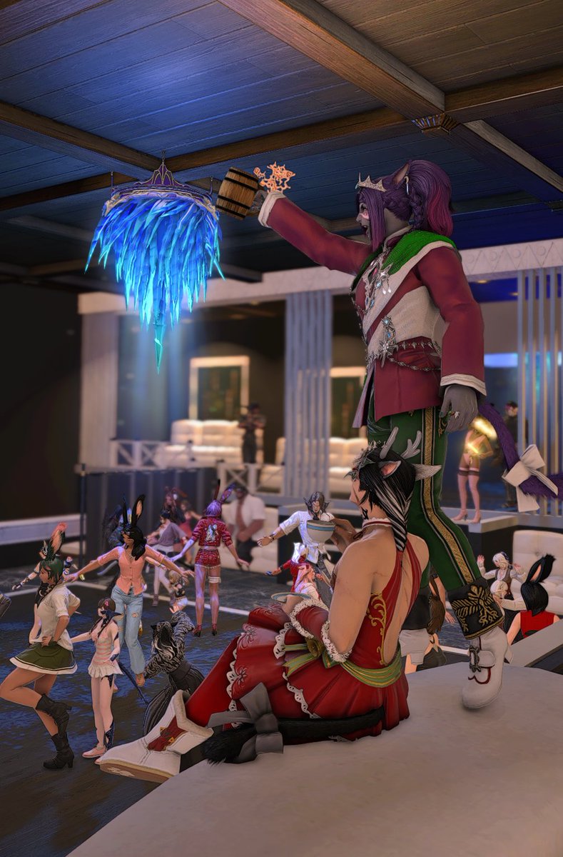 mooncatteatime's tweet photo. Day 26 #Fluffvember - Afterparty

When all the drinks are free, it's easy to get carried away. Having too much fun at the afterparty, Earl's going to feel it in the morning.

@SharlayanSuncat will have Day 27!!

#miqote #gposer #gposers https://t.co/YKnQ9pkzsR