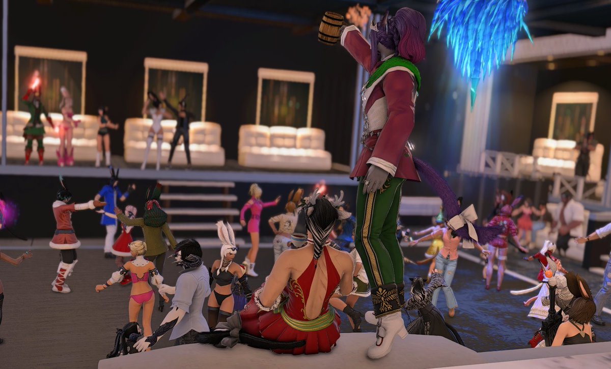 mooncatteatime's tweet photo. Day 26 #Fluffvember - Afterparty

When all the drinks are free, it's easy to get carried away. Having too much fun at the afterparty, Earl's going to feel it in the morning.

@SharlayanSuncat will have Day 27!!

#miqote #gposer #gposers https://t.co/YKnQ9pkzsR