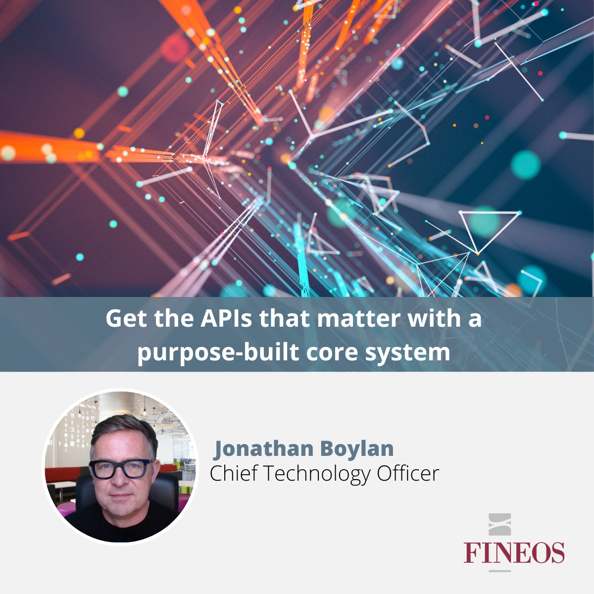 FINEOS's tweet photo. 🔎ICYMI! In February, CTO Jonathan Boylan discussed how some vendors say #insurtech requires buckets of APIs. But as he explains, with a purpose-built solution for your business, you’ll have the APIs that matter. https://t.co/9gbs7Z5sh0
#PurposeBuilt #coresystem #API https://t.co/bGuG2KKmHP