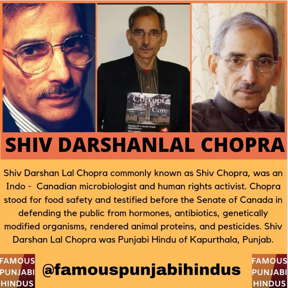 Shiv Darshanlal Chopra - Famous Indo Canadian Scientist #shivdarshanlalchopra #shivchopra #kapurthala #punjabihindu #hindupunjabi #scientist #microbiologist