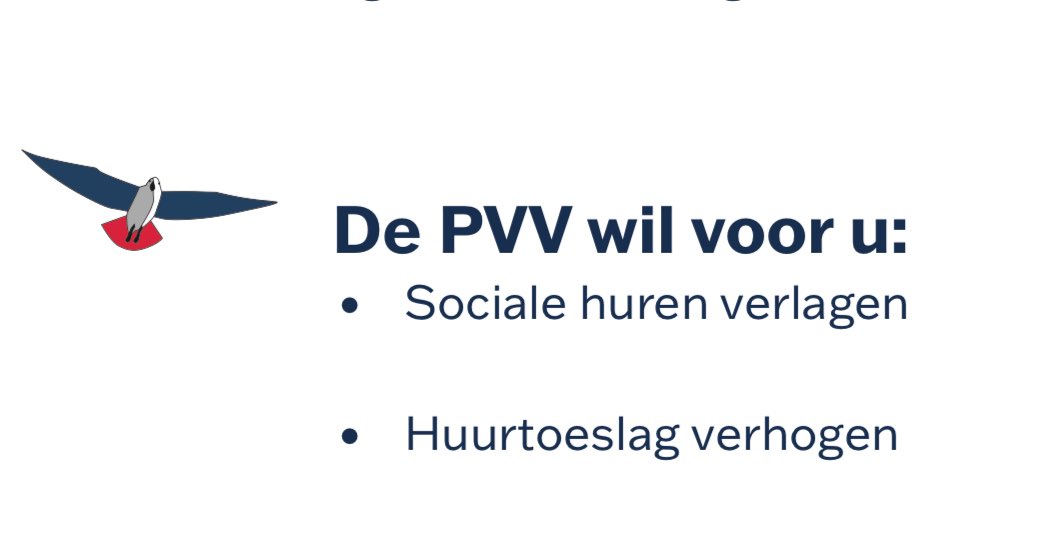 Uit het #PVV verkiezingsprogramma