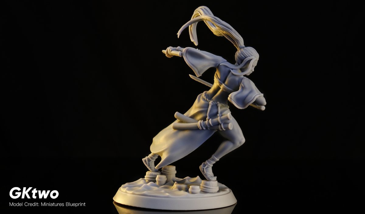 3dUniformation's tweet photo. Samourai Girl Tachibana Immortal Blades, with 2 blades. Printed on #GKTwo 8K Resolution. #DnDcharacter
Model Credit: @MiniaturesBlueprint
#resinprinting #samourai #ninja #3dprinted #stl #miniatures . #Minipainting #painting #creature #resinart https://t.co/bOR7H0VKMR