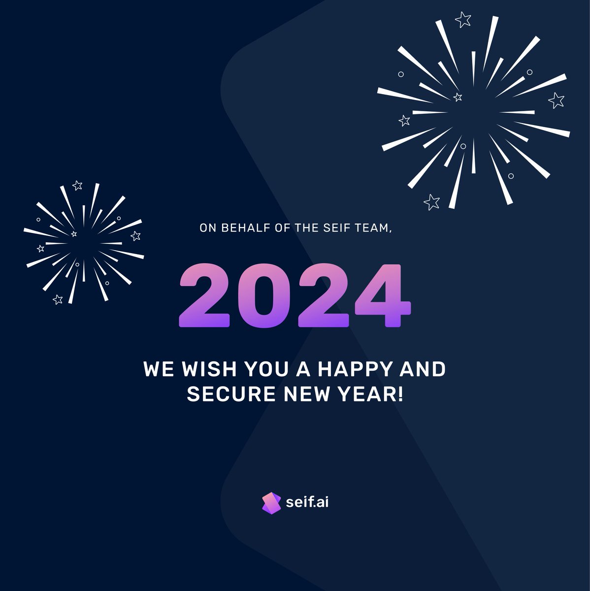 seif_cybersec's tweet photo. Wishing everyone a #HappyNewYear! 🎉🔒 At #Seif, we're committed to strengthening the digital environment for our users, present and future, making the internet a safer space for businesses. Let's embark on this journey together, safeguarding our interconnected world. https://t.co/kK5UJ1zL3Y