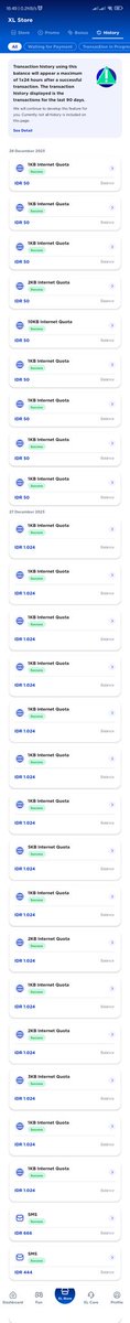 luwihi's tweet photo. Halo @myXLCare saya abis isi pulsa 25rb tiba2 tinggal 5rb. Cek history ada pemakaian internet seperti ini, padahal internet ga pake xl dan pake wifi terus. Tolong penjelasannya. https://t.co/o6jTAq6Fbl