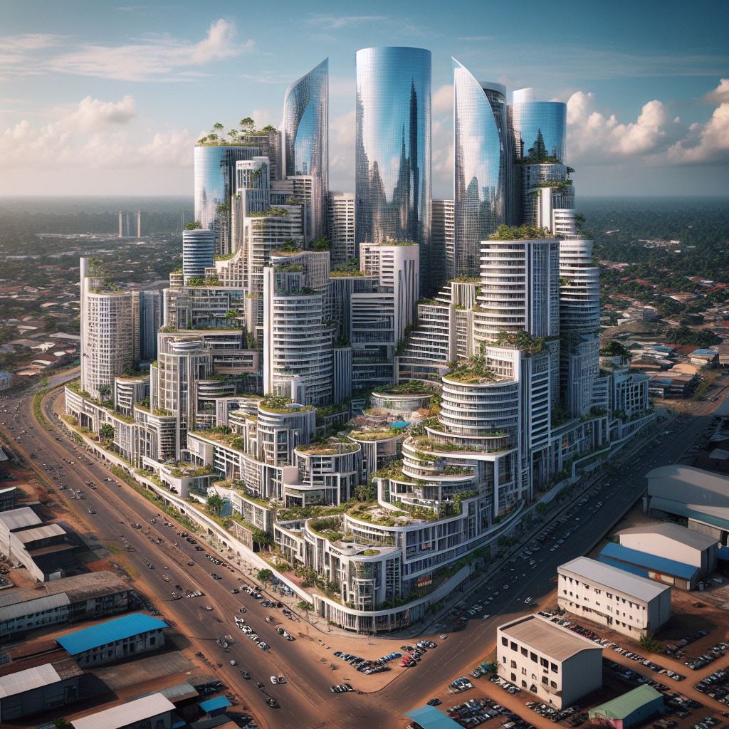 digostwit's tweet image. Le futur de Libreville Comme ça fait par l'IA