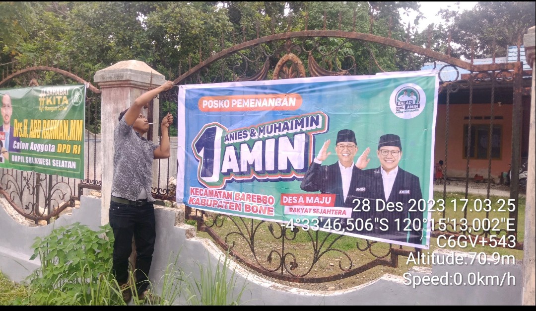 AnakDesa107's tweet photo. Posko Balad AMIN di Kecamatan Barebbo @Baladamin_BRB Kab. Bone @AhmadBone4 Provinsi Sulsel @BaladaminSulsel Siap menangkan AMIN di Sulsel.
@aniesbaswedan @cakimiNOW
@zainul_munas
#baladamin #AMINAjaDulu #AniesMuhaimin2024 #posko https://t.co/STnD1WTGzH