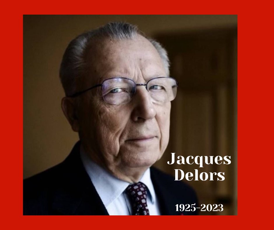 PES_CoR's tweet photo. We pay tribute to the memory of Jacques Delors, former President of the @EU_Commission, architect of an 🇪🇺 based on the ideals of cohesion and solidarity and father of the @EU_CoR.

The heritage of this true European Socialdemocrat will continue to guide us.

Merci pour tout! https://t.co/JSnyJ7kwmv