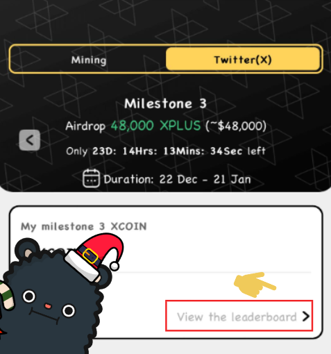 #XARMY  🏆 Check your ranking on this page

🤑 Let’s rocket high and keep yourself in the TOP 15 to unlock extra $USDT rewards💰

✍🏻Post &amp; reply with $XPLUS and mention <a href="/xplusio/">XPLUS 🕹️The 1st TradingGameFi Platform</a> 
🔥Simply drop your username in the comment to participate now🔥
