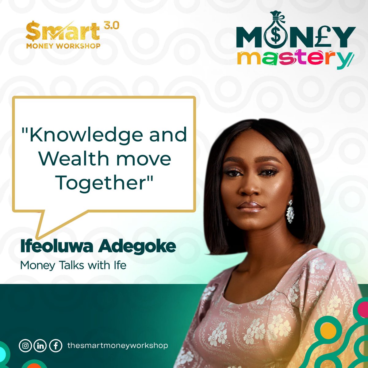 SMWafrica's tweet photo. A few nuggets from Ifeoluwa Adegoke

#smartmoneyworkshop 
#smw3.0 
#warristate https://t.co/NzpuOGjv2u