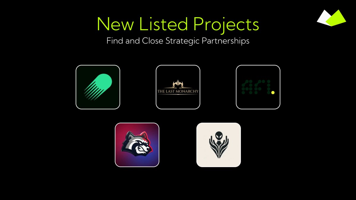 Recent Listed Projects on our platform. Welcome 🤝     

Find Strategic Partners for your business 10x quicker 🏃

<a href="/catapulta_sh/">catapulta</a> 
<a href="/thelastmonarchy/">The Last Monarchy</a> 
<a href="/betfury_gaming/">BetFury</a> 
@webmakersagency  
AFI+ Network