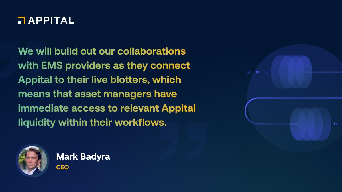 “Onboarding clients from various geographies will be our key driver in 2024. We will also continue with tech integrations to enable an increasing number of buyside firms to gain access to our platform.' Mark Badyra, CEO of Appital, via @BestExecution bestexecution.net/how-appital-hi…