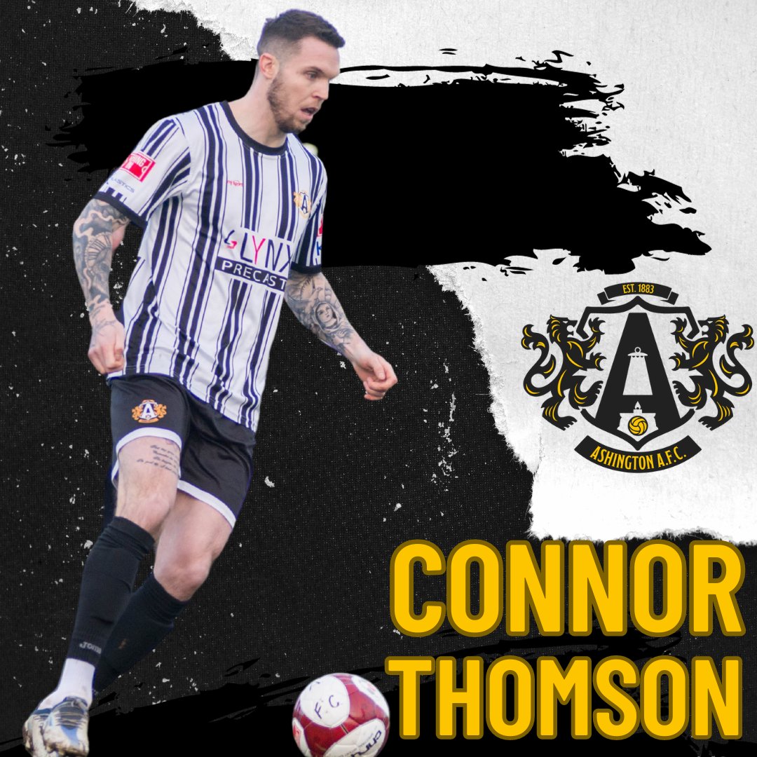 Ashington_FC's tweet photo. 📷📷 LOAN EXTENSION 📷📷

We are delighted to confirm that we have extended the loan of Connor Thomson for a further 9 weeks (until early March).

Connor has made 10 appearances for the club so far, scoring 11 goals in this time.

We would like to thank Morpeth Town for their support in extending this loan.