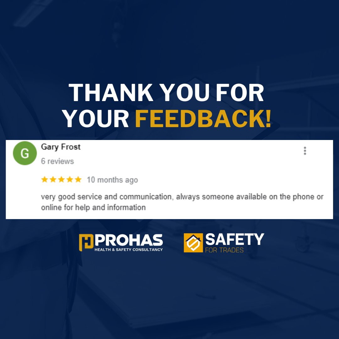 Prohas_Safety's tweet photo. Awesome stuff Gary, thanks so much for the feedback! https://t.co/EFkwrZz9DU