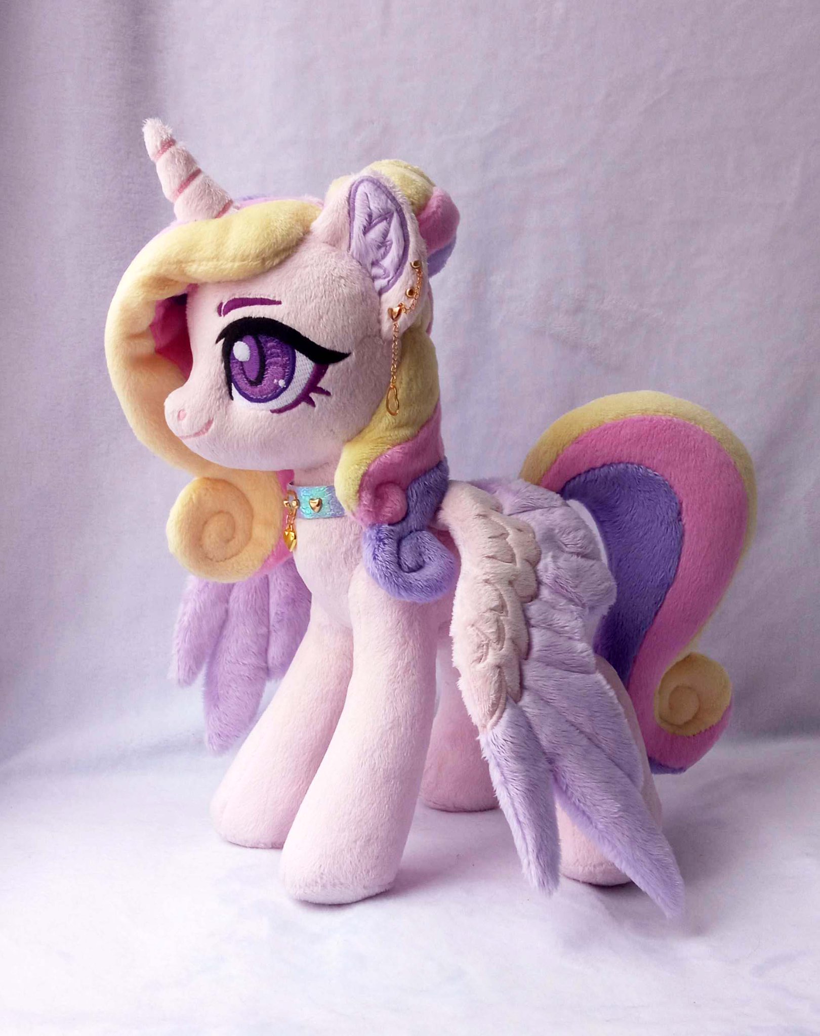 KODA on X SALE Princess Cadance Mi Amore Cadenza plush 10 inches 400 Movable wings have a frame has a removable choker Princess Cadance plush MLP mylittlepony pony plushie Friendship Equestria Magic