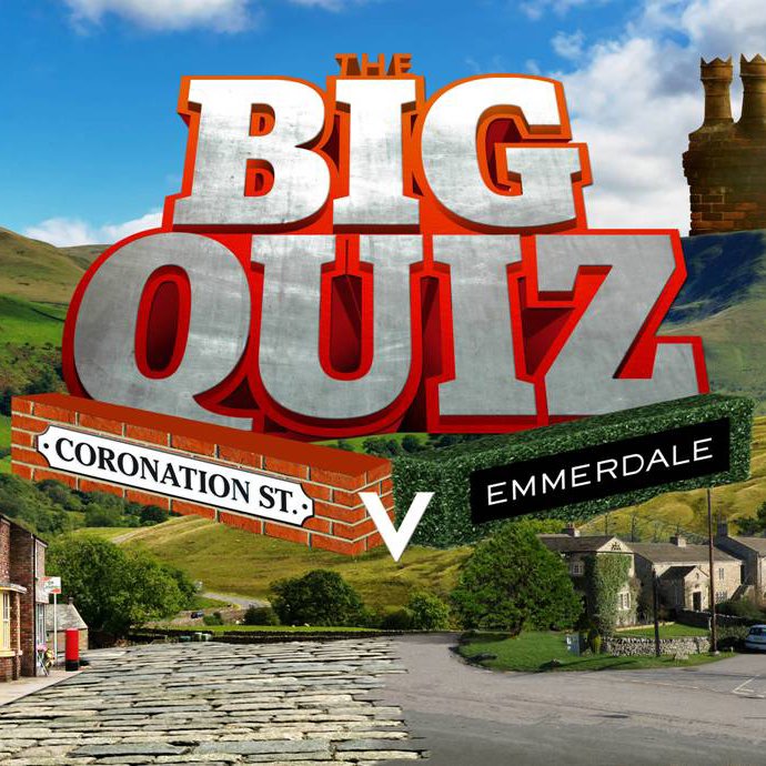 WEATHERFIELDM10's tweet photo. THE BIG QUIZ
CORONATION STREET V EMMERDALE
TONIGHT AT 8.00PM
ON ITV1, STV & ITVX
#CoronationStreet
#Emmerdale
#ITVSoaps https://t.co/tCWXgDYRNT