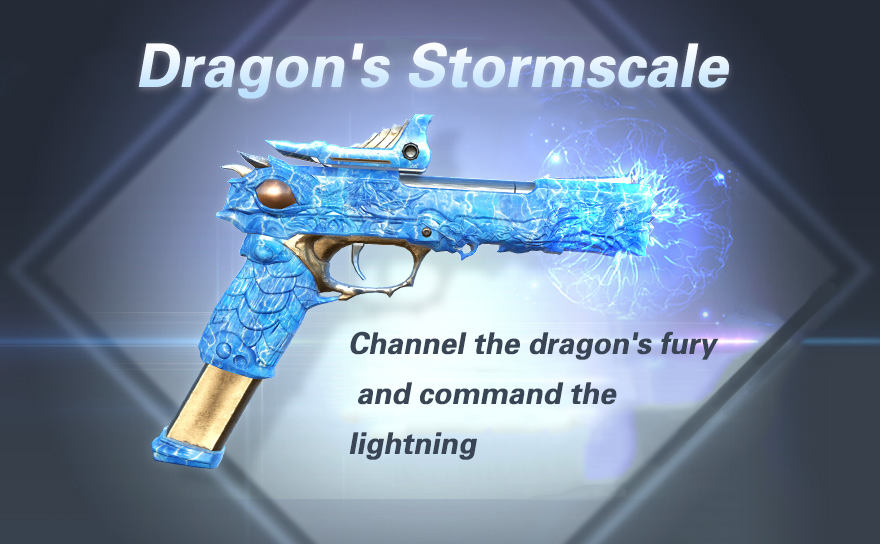 🐉💥 Unleash the storm with "Dragon's Stormscale"! This isn't just a pistol; it's a tempest at your fingertips. Channel the dragon's fury and command the lightning. Every shot crackles with ancient power. Dare to invoke the thunder! ⚡🔫