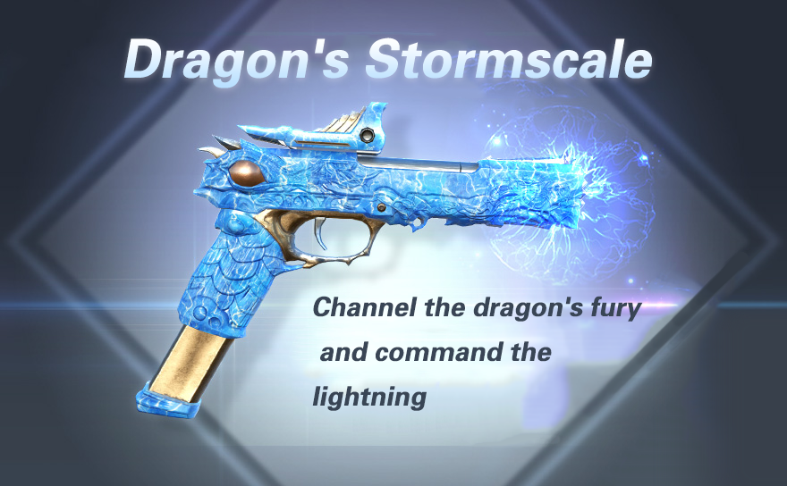 🐉💥 Unleash the storm with 'Dragon's Stormscale'! This isn't just a pistol; it's a tempest at your fingertips. Channel the dragon's fury and command the lightning. Every shot crackles with ancient power. Dare to invoke the thunder! ⚡🔫