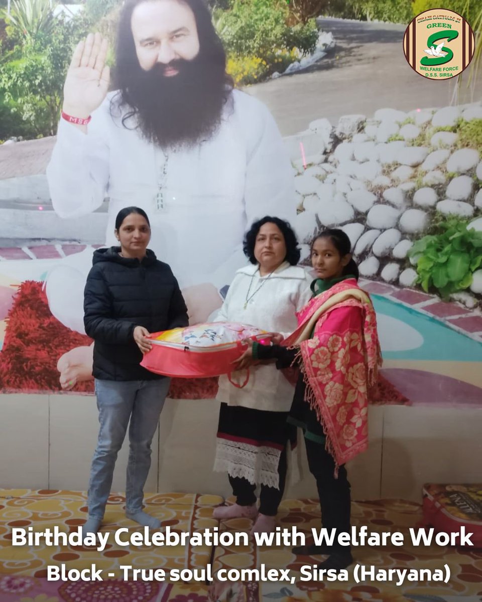 GreenSwelfares's tweet photo. Shah Satnam Ji Green 'S' Welfare Force Wing volunteers are on a mission to simplify lives. This month, they've ensured that needy families have the essentials they need by distributing monthly ration kits, because a simpler life is a happier life. #RationDistribution #FoodBank #DeraSachaSauda