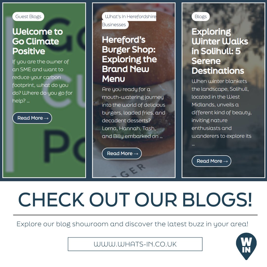 Embark on a journey through our Blog Showroom! 📚✨ 

Dive into a treasure trove of insights, from social media tips to local gems and captivating guest blogs, all tailored to the vibrant counties we cover. 🗺🤩

bit.ly/411gOuH 

#WhatsIn #WhatsInBristol #Bristol