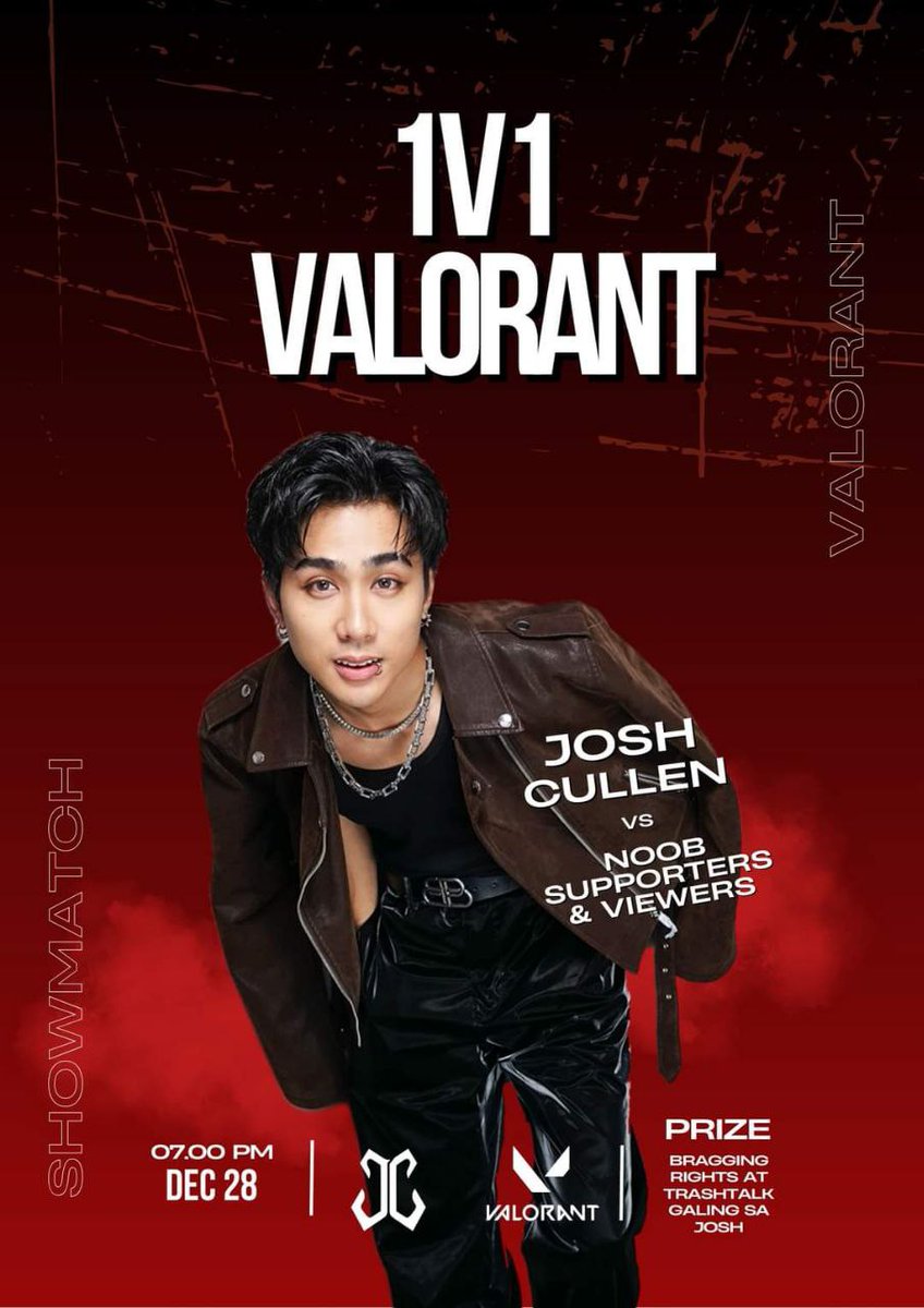 SB19TrendsPH's tweet photo. [ TAG UPDATE ]

Who wants to win some bragging rights and a trash talk from the one and only Josh Cullen? 😅😏

Join him this 7 PM for a 1V1 Valorant face off with his supporters and viewers! May the best one win!

UPDATED TAGS:
@JoshCullen_s #JOSHCULLEN
#TaraValoWithJoshCullen https://t.co/2W6r4UVMLq