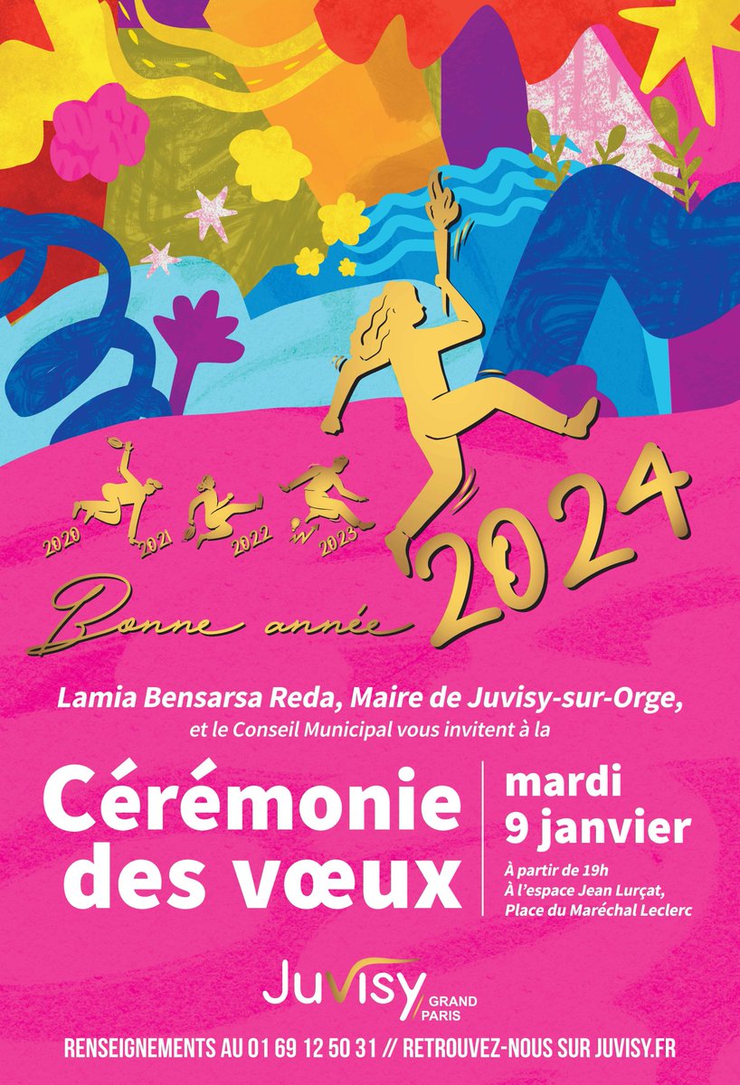 JuvisyOfficiel's tweet photo. La cérémonie des vœux à la population de Madame le Maire et du Conseil municipal aura lieu le mardi 9 janvier dès 19h à l'Espace Jean Lurçat. 

https://t.co/EiahAoY3DD

#juvisysurorge #cérémoniedesvoeux https://t.co/kf1Mcuenyt