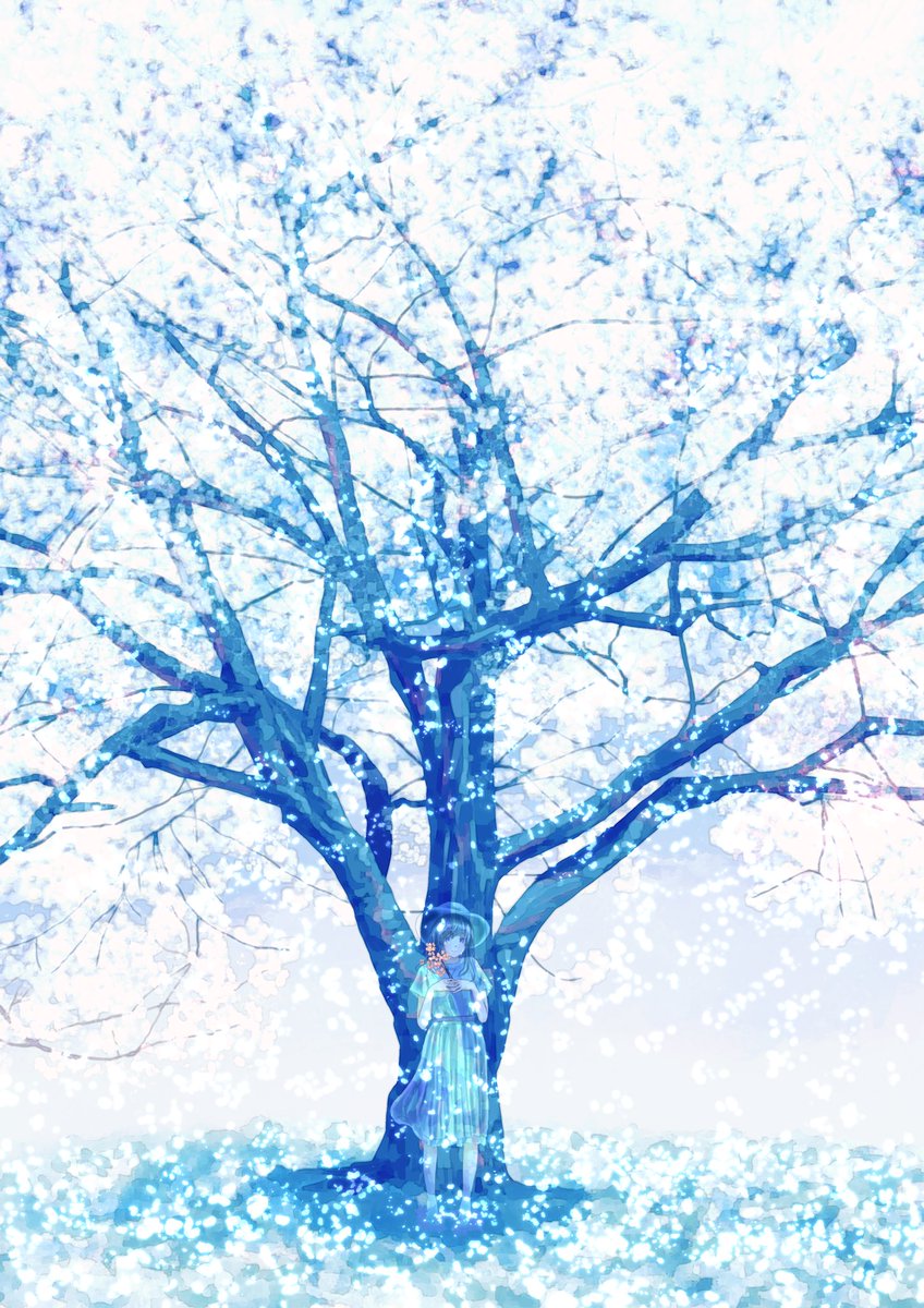 「雪桜」|熊谷のののイラスト