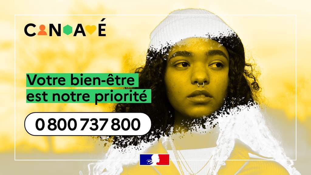 La Cnaé est une plateforme gratuite et confidentielle, d'écoute et d'accompagnement, d'information et de signalement pour les étudiantes et les étudiants qui vivent des situations de mal-être Le numéro 0 800 737 800 est joignable de 10h à 21h en semaine et de 10h à 14h le samedi