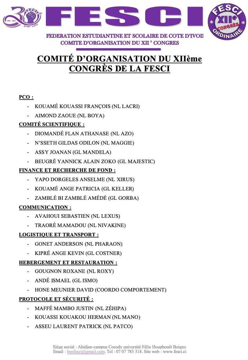 En marche pour le XIIème Congrès