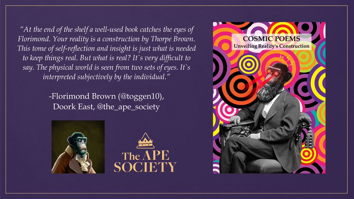 sfumato44's tweet photo. Time to showcase the wonderful people that have been part of the ‘Cosmic poems’ journey 🤩

Here’s a comment by the great @toggen10😵‍💫🚀

Mark the date! #CosmicPoems mint will take place on the 3rd of January with @book_io✨

@the_ape_society #NFTs #CNFTs https://t.co/pXrZeSwp2Y