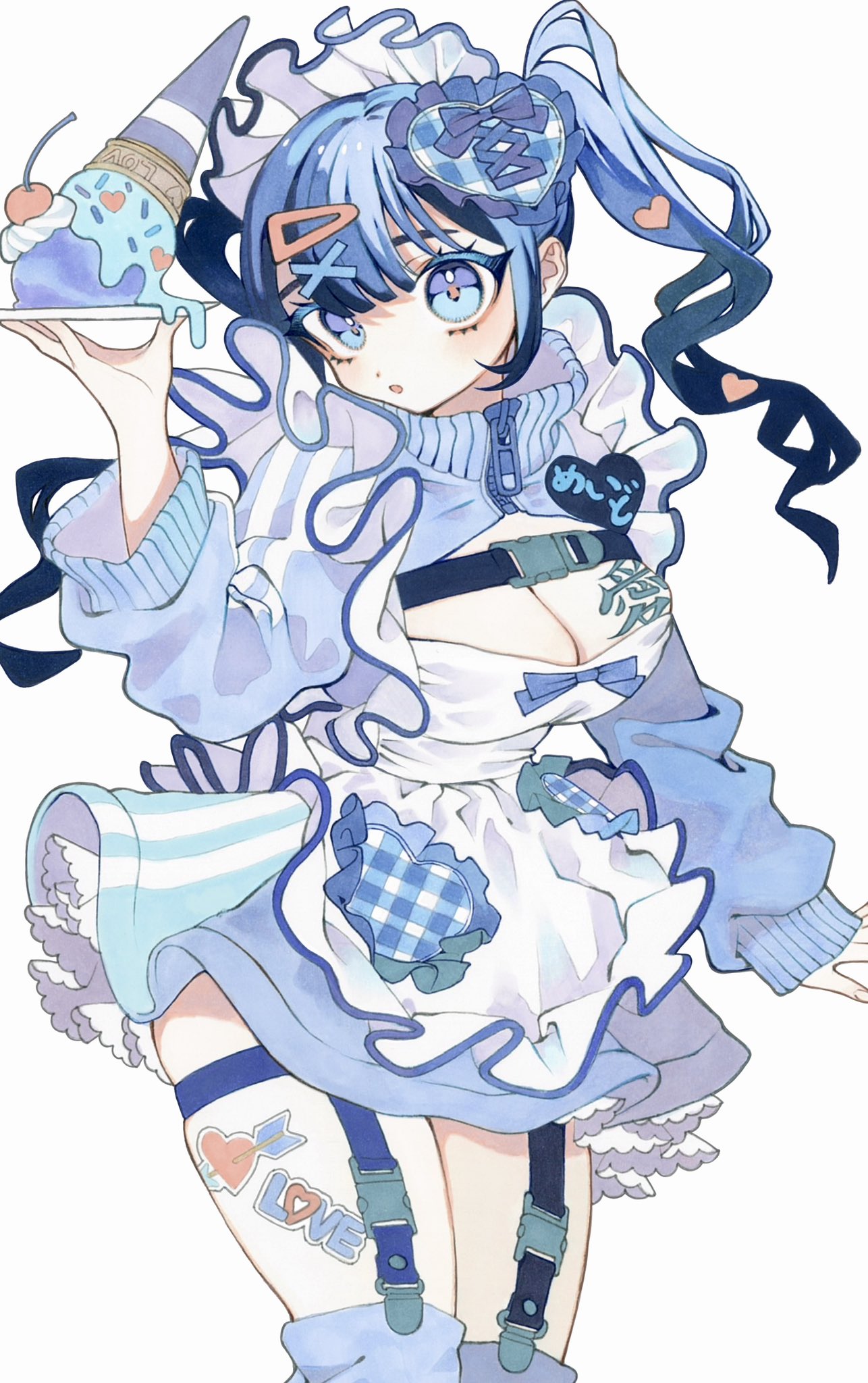 オリジナルイラスト ジャージメイドちゃん(手描き) 限定1点】ジャージメイドちゃん【VTS対応】 - スグ山 - nizima