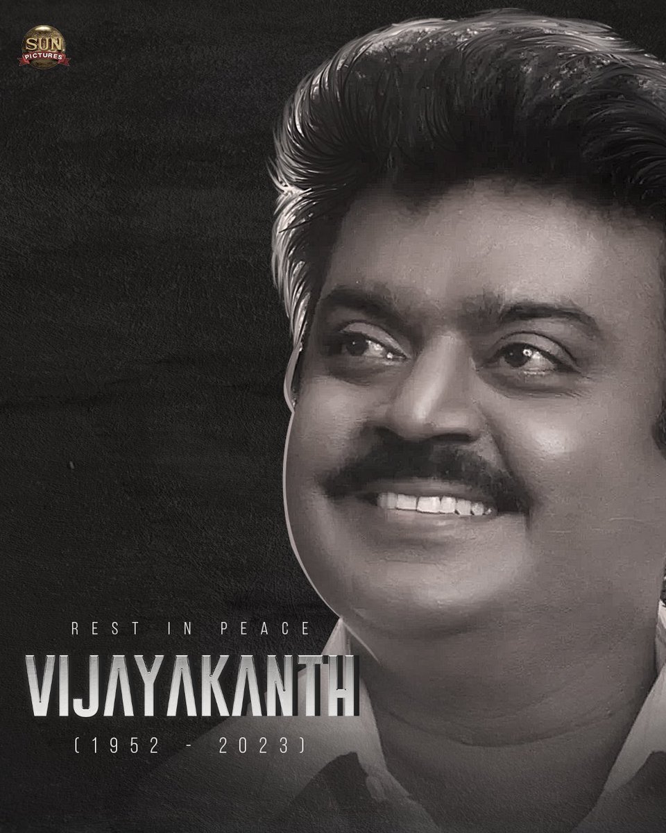 Deepest condolences on the passing of Our Captain #Vijayakanth sir !🙏💔💔 #RIPVijayakanth sir #RIPCaptainVijayakanth