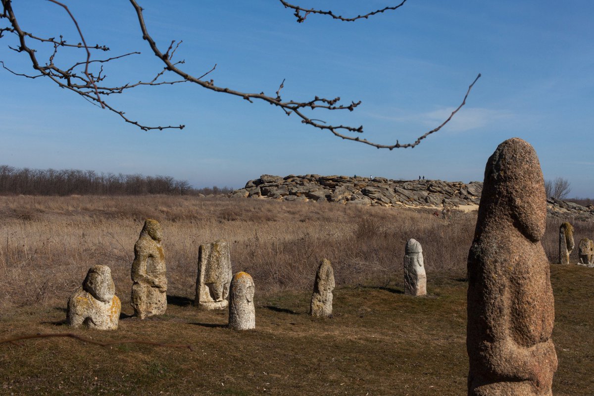 UkrReview's tweet photo. Older than the Egyptian #pyramids and #Stonehenge, near Melitopol in the Zaporizhzhia steppe, there is a mysterious complex called #StoneGrave, which is one of the world's civilizational cradles. https://t.co/XMXlpTmWvV