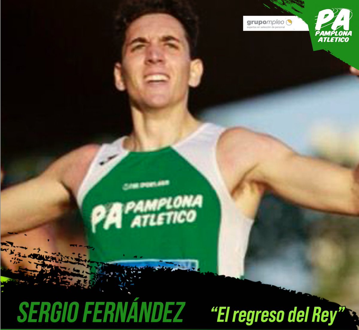 💣 · Sergio Fernández regresa a casa en 2024 · 💣

🦁 El León de Barañain volverá a vestir los colores de Grupompleo Pamplona Atlético 🦁

💛 "El retorno del rey" 💚

💛💚 #SoñemosSinLímites