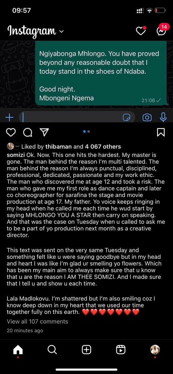 blankbelly's tweet photo. Why did Somizi delete this on his instagram? 🤣🤣🤣🏃🏾 i thought he was already famous, why is he still chasing clout?🤷🏽‍♂️ https://t.co/u54HsRpHyg