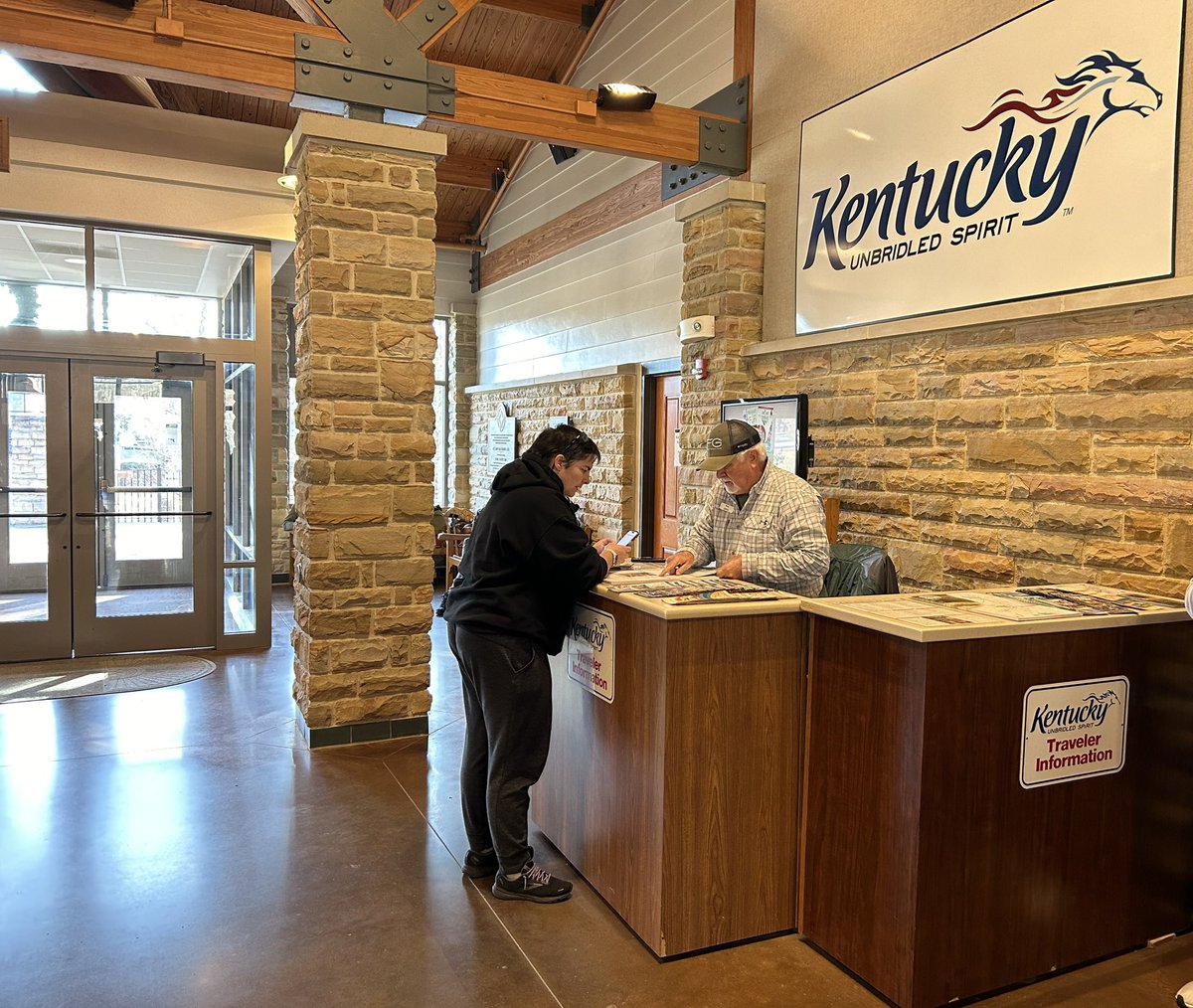A big thank you to the people that work at our Kentucky Traveler booth. They assist our visitors in navigating to their next destination and give information about other points  of interest in the region as well as other parts of the state.