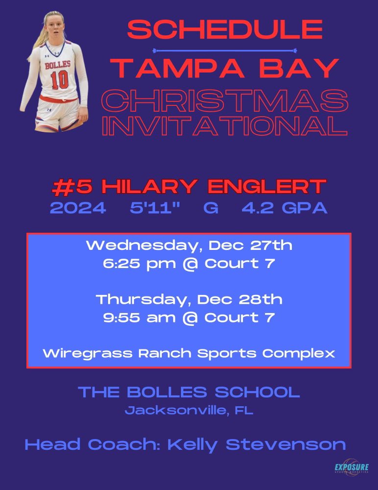 Excited to play in Wiregrass! <a href="/sc2222222/">Scott Clarke</a> <a href="/BollesHoops/">Bolles Girls Basketball</a>