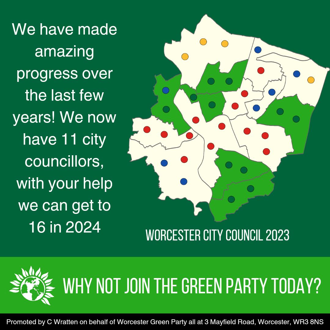 Going into the new year is the perfect time to try something new! Why not join us? 🌍🌱
buff.ly/2DmcTix

#greensixteen #worcester #greenparty #greenpartyworcester #getgreenselected #votegreen #sustainablility #progressive #vote