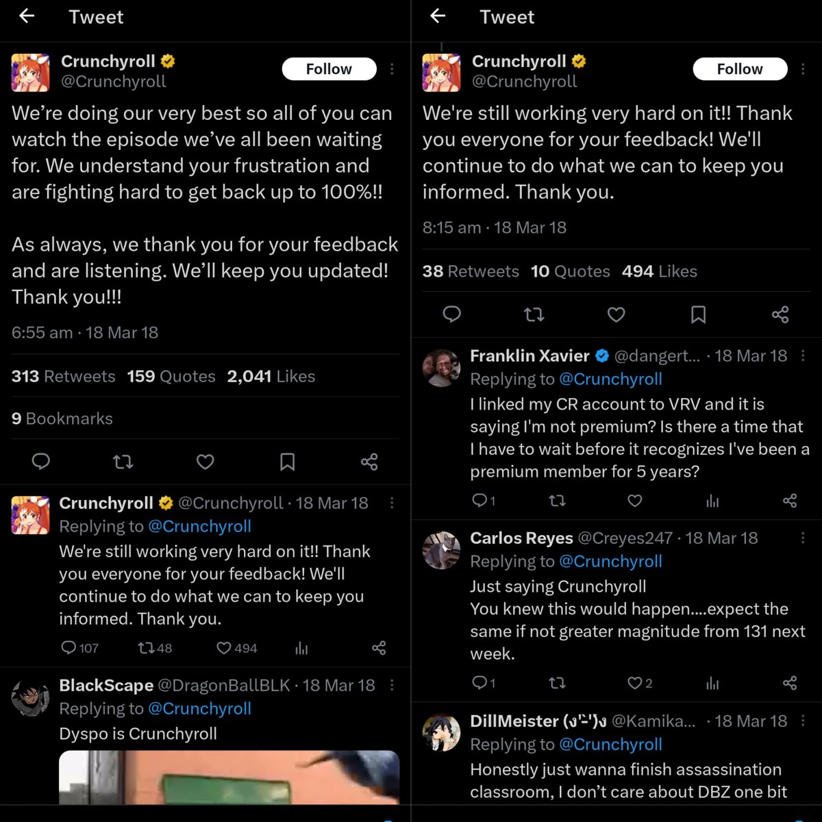 BhdAnkur's tweet photo. Why Dragon Ball Super is the only anime to Break the Internet #DragonBall
A Thread 🧵
-Only anime to crash Crunchyroll &amp; other streaming sites for hours https://t.co/sEKV1GUI82