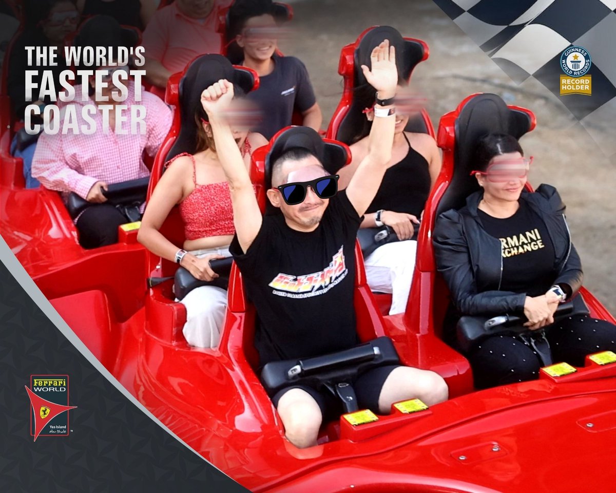 CoasterGuyTokyo's tweet photo. ついに!もう思い残すことないです(笑) #FerrariWorldAbuDhabi #FormulaRossa https://t.co/tAKFdAxiwK
