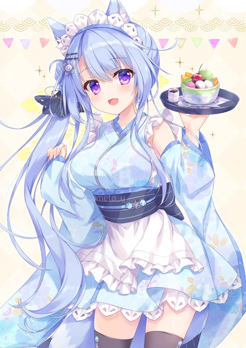 和メイドキツネさん 