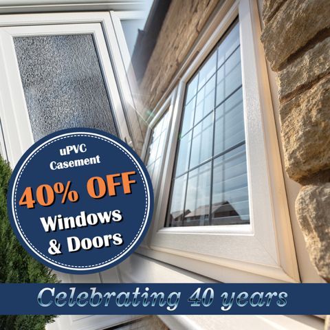glevumwindows's tweet image. We are celebrating 40 years of excellence!

Enjoy an exclusive 40% #discount on our  #uPVCCasement #windows and #doors throughout #January.

Elevate your home with style, durability, and security! Don't miss out – browse now:
buff.ly/48pBa3P and buff.ly/4860ZFH