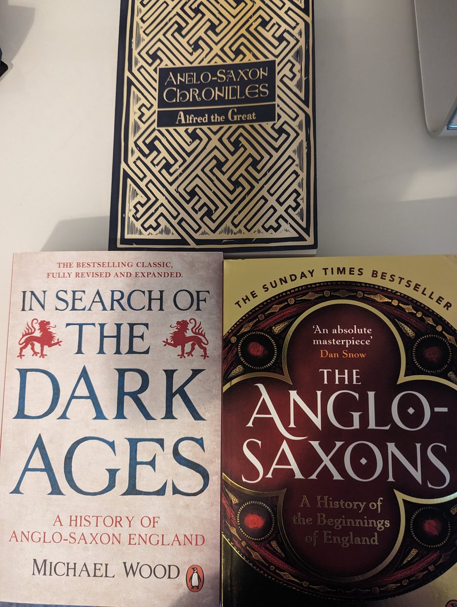 Pre-reading for my Saxon series straight after Elizabeth with Alfred, Michael Wood and @Longshanks1307 #saxons #darkages #England #RoyalFamily #King #Queen