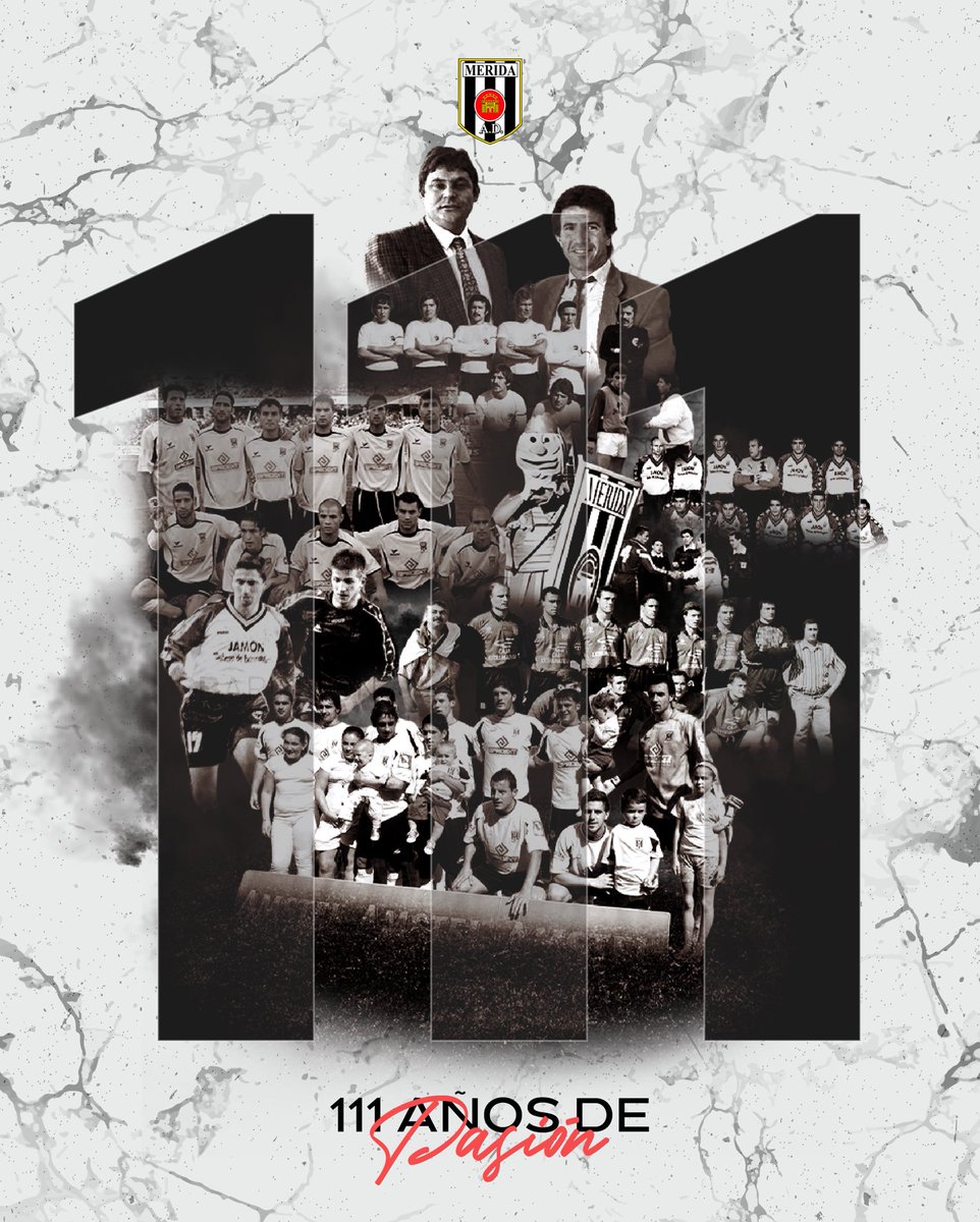 Merida_AD's tweet photo. 📅 𝟐𝟖 𝐝𝐞 𝐝𝐢𝐜𝐢𝐞𝐦𝐛𝐫𝐞 

⚽️ 111 años de fútbol en nuestra ciudad 

⚪️⚫️ ¡Felicidades romanos! Lo mejor está por venir siempre 💪🏽

#111AñosDePasión https://t.co/wMqGIH4r0u