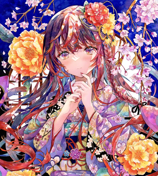 #2023年自分が選ぶ今年の4枚 今年も絵を見てくださりありがとうございました! アナログで絵を描くのがいっそう好きになった一年でした